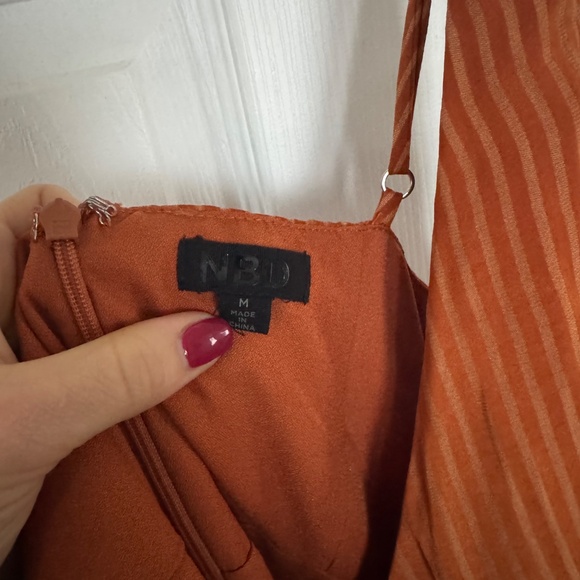 Revolve Rusty Orange Asymmetrical Dress - Picture 3 of 6